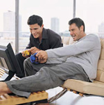guys playing games on PC guys playing games on PC